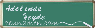 Adelinde Heyde Visitenkarte